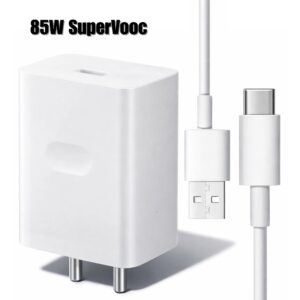 Sulania Orignal BIS Certtified 85W SuperVooc Charger With USB Type A to Type C Datacable