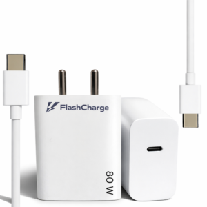 Sulania Orignal BIS Certtified 80W Flash Charger With USB Type A to Type C Datacable