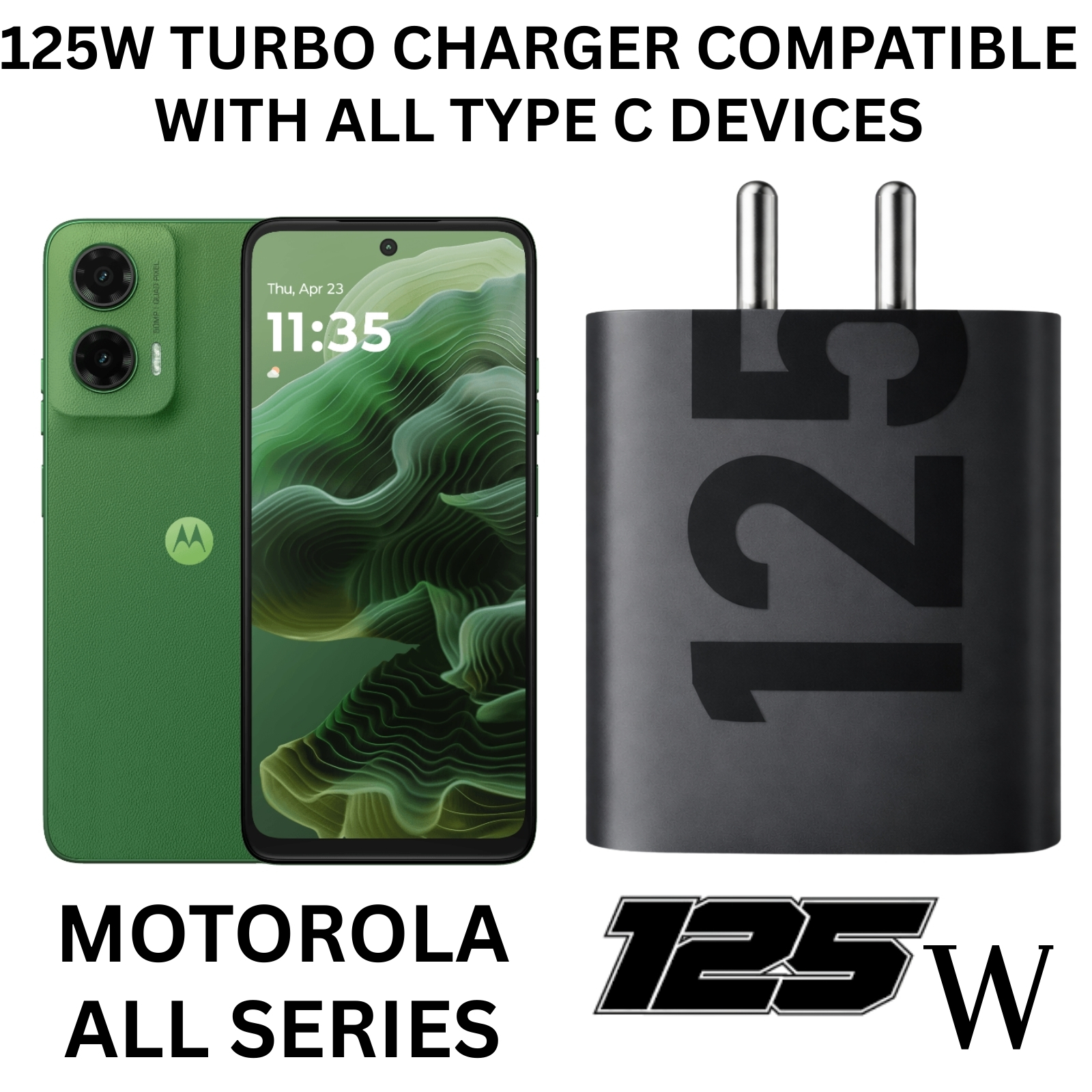 Sulania Orignal BIS Certified 125W Turbo Charger With Type C to Type C Datacable - Image 5