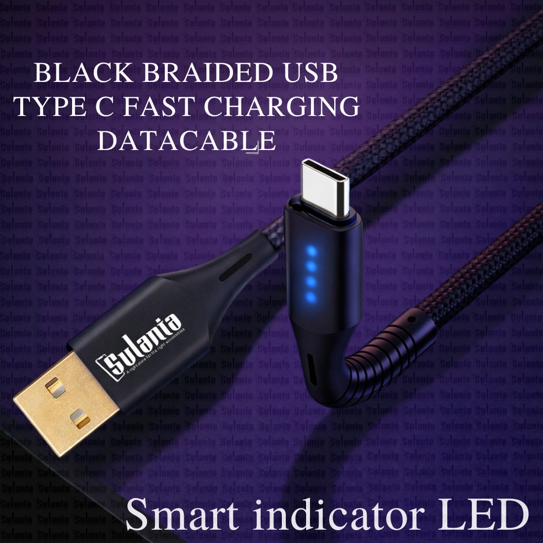 Sulania Orignal 80W 1 Meter USB Type A To Type C SuperVooc Datacable - Image 3