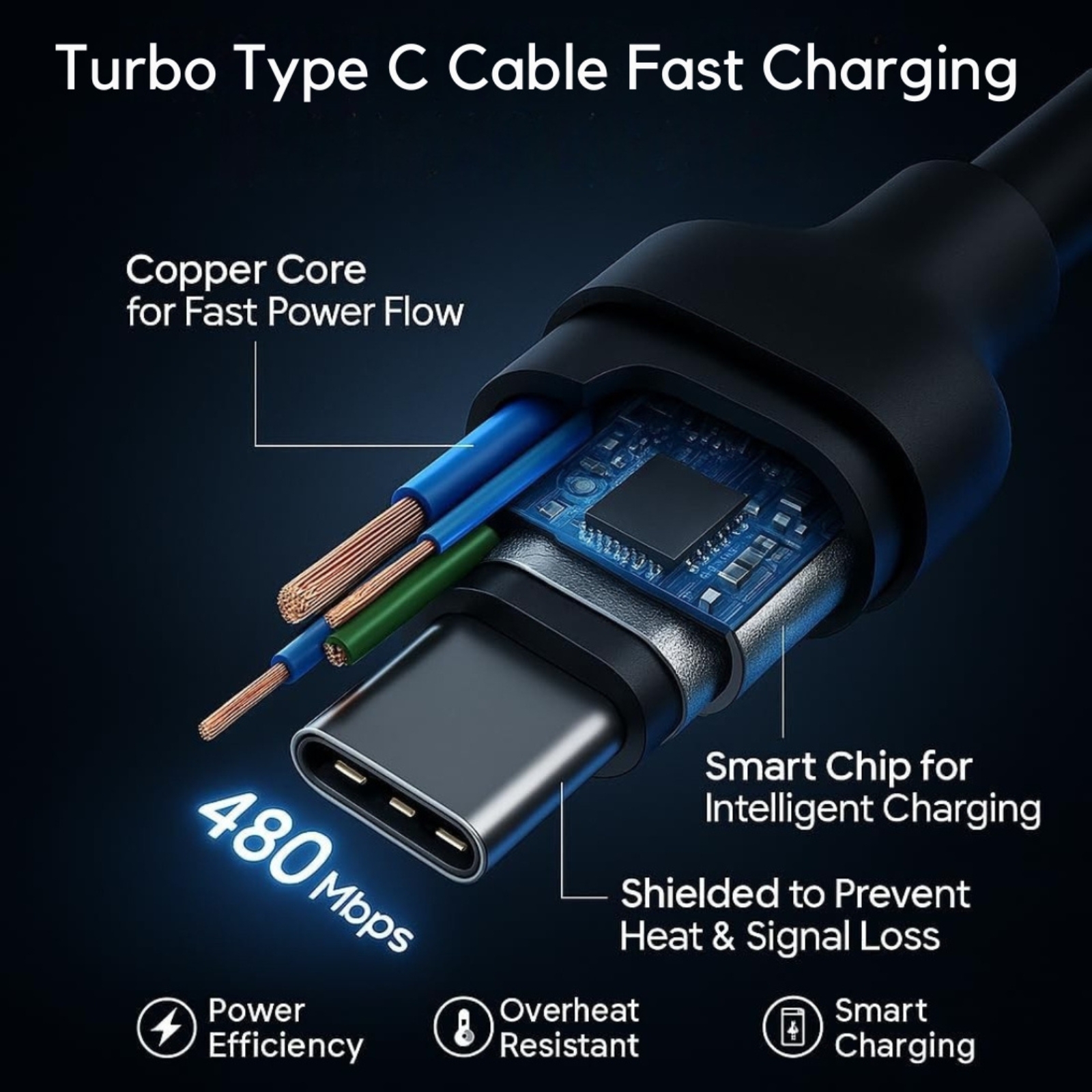 Sulania Orignal BIS Certified 125W Turbo Charger With Type C to Type C Datacable - Image 2