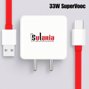 Sulania Orignal BIS Certtified 33W SuperVooc Charger With USB Type A to Type C Datacable