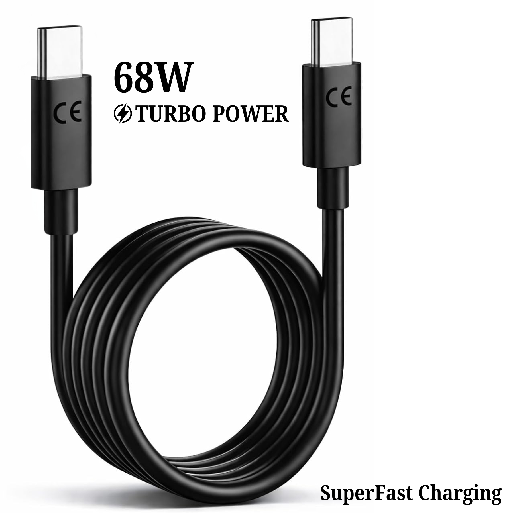 Sulania Orignal 68W 1 Meter USB Type C To Type C TurboPower Datacable