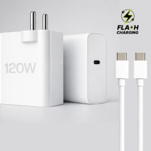 Sulania Orignal BIS Certtified 120W Flash Charger With USB Type C to Type C Datacable