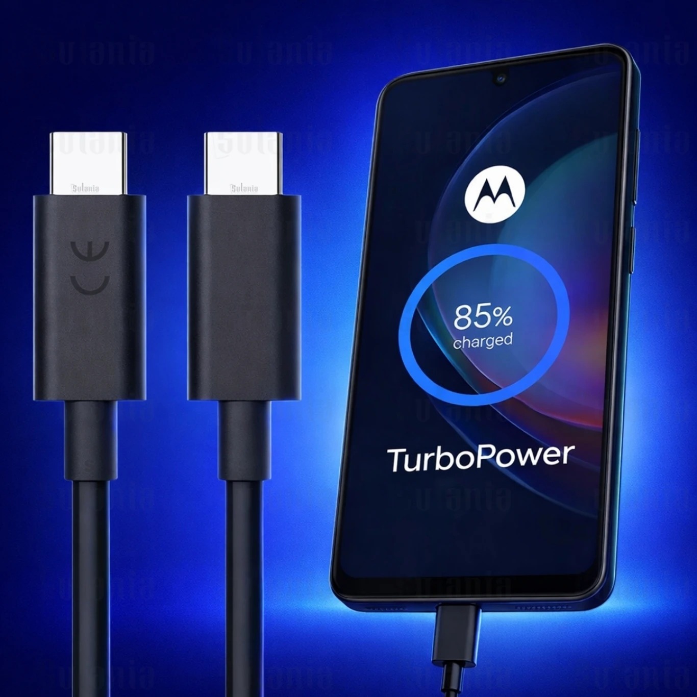 Sulania Orignal 68W 1 Meter USB Type C To Type C TurboPower Datacable - Image 2